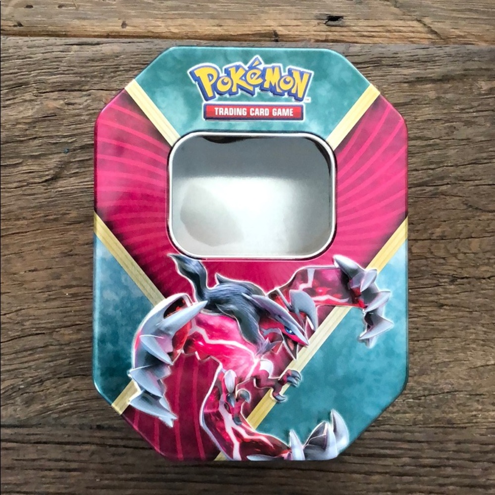 KIDS POKÉMON TRADING CARD GAME EMPTY STORAGE TIN CONTAINER